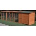 114" Backyard Large Solid Wood Chicken Coop Hen House Run 3-5 Chickens with 2 Nesting Boxes