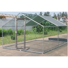 Large Metal 10x10 ft Chicken Coop Backyard Hen House Cage Run Outdoor Cage