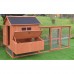 Omitree Deluxe Large 87" Solid Wood Hen Chicken Cage House Coop Huge with Run Nesting Box