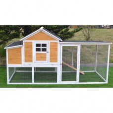 Omitree Huge 91"' Chicken Coop Running Cage Backyard Poultry Hen House Bantam Large Wood