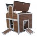 Omitree Deluxe Large Backyard Wood Chicken Coop Hen House with 4 Nesting Box