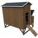 47" Deluxe Solid Wood Hen Chicken Cage House Coop Huge w/Nesting Box New