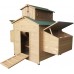 Omitree Deluxe Large Backyard Wood Chicken Coop Hen House 6-10 Chickens with 6 Nesting Box