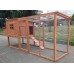 Large 95" Deluxe Solid wood Hen Chicken Cage House Coop Huge w/ Run nesting box