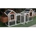 Omitree NEW 123" Large Solid Wood Chicken Coop Backyard Hen House 4-6 Chickens with 4 Nesting Boxes