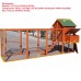 Omitree 122" Deluxe Large Wood Chicken Coop Backyard Hen House with 4 Nesting Box Outdoor Run Omitree 122" Deluxe Large Wood Chicken Coop Backyard Hen House with 4 Nesting Box Outdoor Run