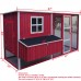 87" Wood Chicken Coop Backyard Hen House 4-8 Chickens Nesting Box & Run New 87" Wood Chicken Coop Backyard Hen House 4-8 Chickens Nesting Box & Run New