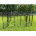 Omitree New Modular Dog Kennel Heavy Duty Welded Steel Panel Pet Run 9' W x 9' L x 5' H Omitree New Modular Dog Kennel Heavy Duty Welded Steel Panel Pet Run 9' W x 9' L x 5' H
