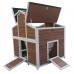 Omitree Deluxe Large Backyard Wood Chicken Coop Hen House with 4 Nesting Box Omitree Deluxe Large Backyard Wood Chicken Coop Hen House with 4 Nesting Box