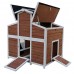 Omitree Deluxe Large Backyard Wood Chicken Coop Hen House with 4 Nesting Box Omitree Deluxe Large Backyard Wood Chicken Coop Hen House with 4 Nesting Box