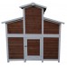 Omitree Deluxe Large Backyard Wood Chicken Coop Hen House with 4 Nesting Box Omitree Deluxe Large Backyard Wood Chicken Coop Hen House with 4 Nesting Box