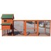 Omitree 122" Deluxe Large Wood Chicken Coop Backyard Hen House with 4 Nesting Box Outdoor Run Omitree 122" Deluxe Large Wood Chicken Coop Backyard Hen House with 4 Nesting Box Outdoor Run