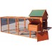 Omitree 122" Deluxe Large Wood Chicken Coop Backyard Hen House with 4 Nesting Box Outdoor Run Omitree 122" Deluxe Large Wood Chicken Coop Backyard Hen House with 4 Nesting Box Outdoor Run
